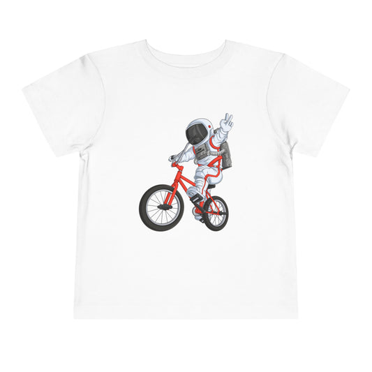 Outer Space BMX Toddler Tee - Red Graphic