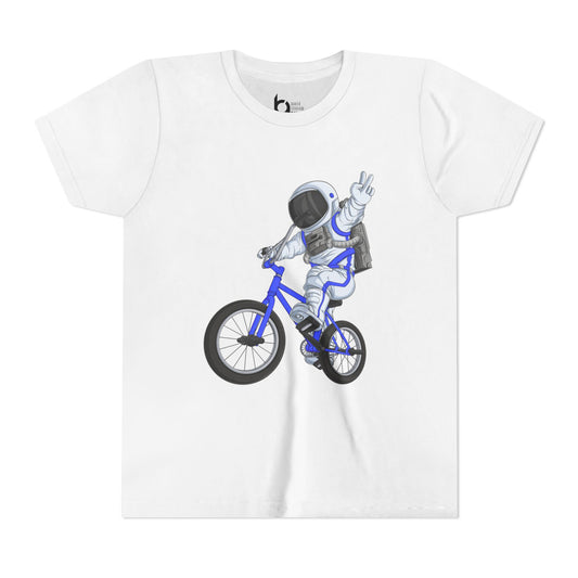 Outer Space BMX Kids Tee - Blue Graphic