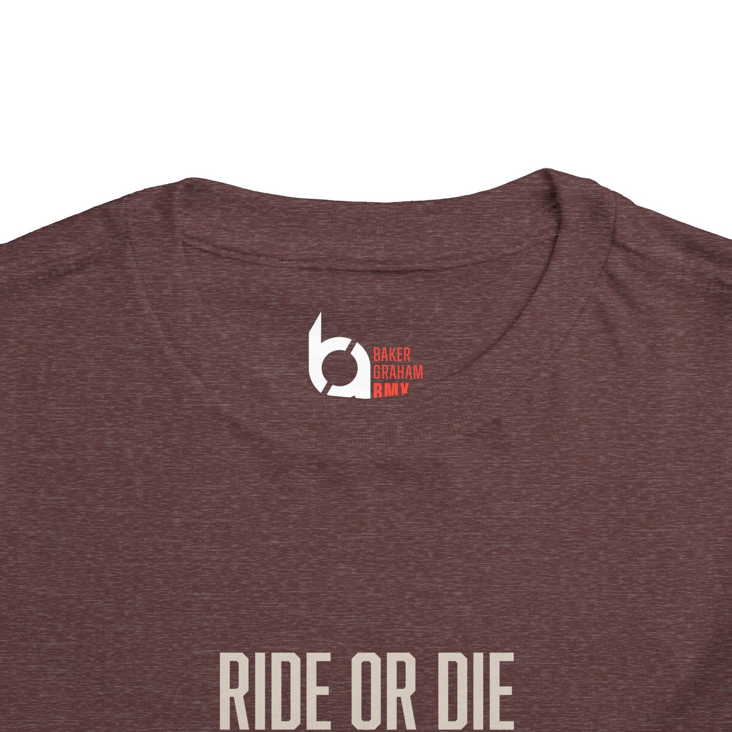 "Ride or Die" Toddler Tee - Red Graphic