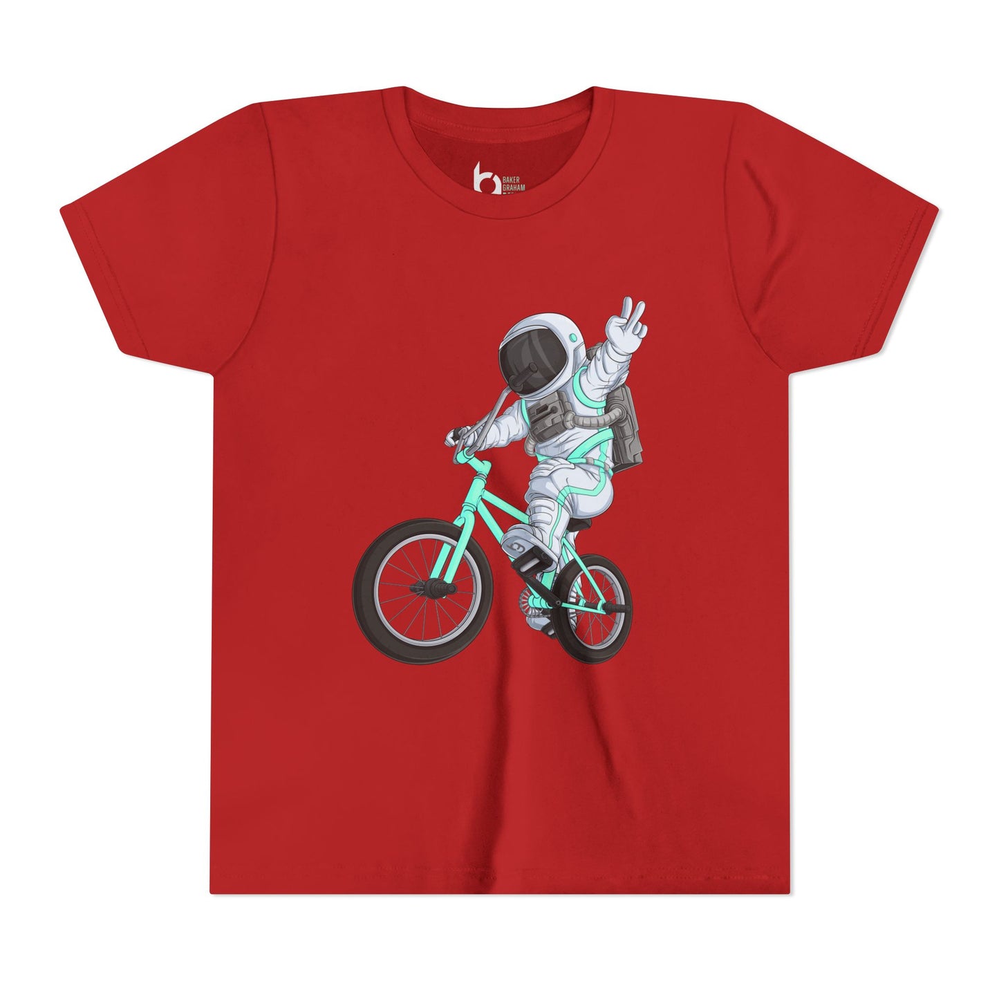 Outer Space BMX Kids Tee - Tiffany Graphic