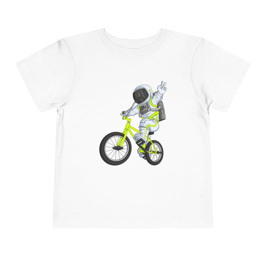 Outer Space BMX Toddler Tee - Chartreuse Graphic