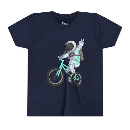 Outer Space BMX Kids Tee - Tiffany Graphic