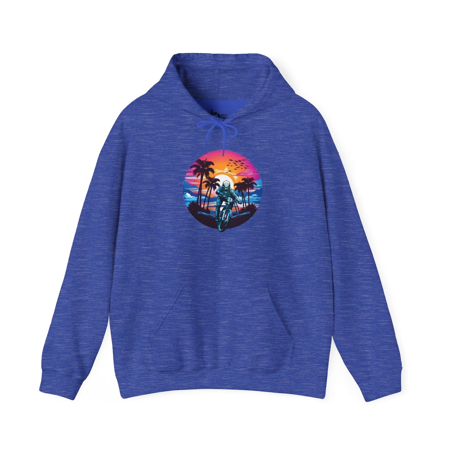 Beach Sunset BMX Ride Hoodie
