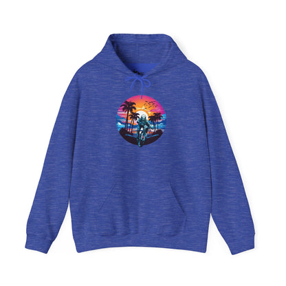 Beach Sunset BMX Ride Hoodie