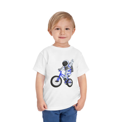 Outer Space BMX Toddler Tee - Blue Graphic