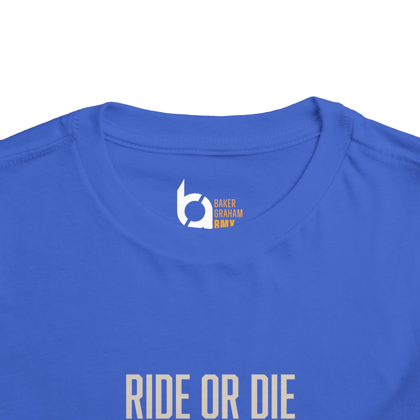 "Ride or Die" Toddler Tee - Orange Graphic