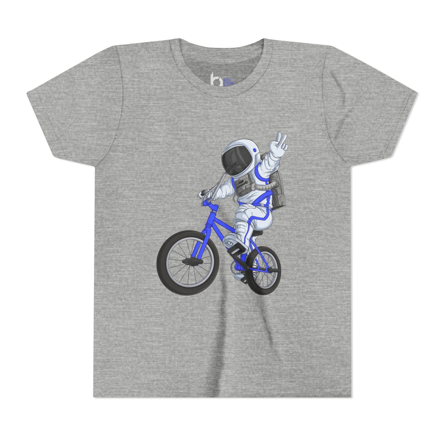 Outer Space BMX Kids Tee - Blue Graphic