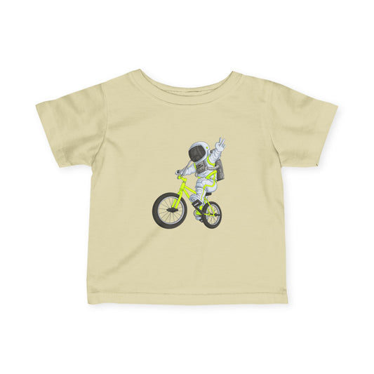 Outer Space BMX Infant Tee - Chartreuse Graphic