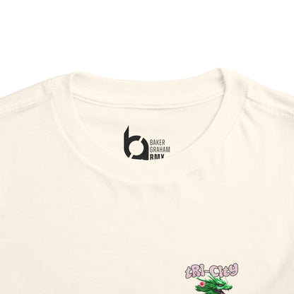 Toddler Tee — 'Tri-City Baby' Floral Graphic Kids Shirt