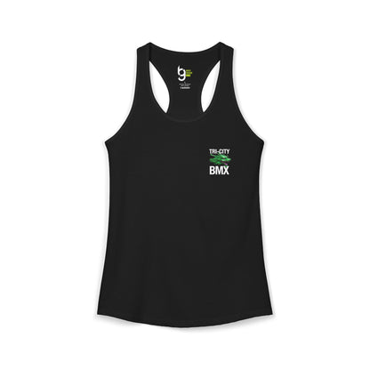 Women's Tri-City BMX Dragon Wheel Racerback Tank