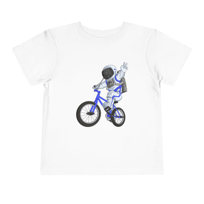 Outer Space BMX Toddler Tee - Blue Graphic