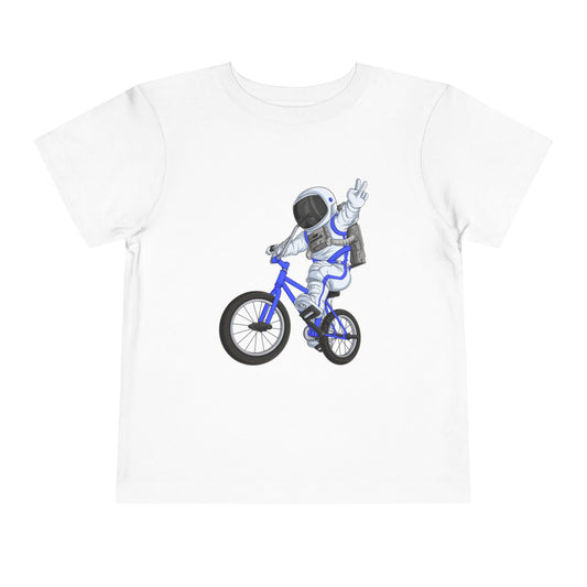 Outer Space BMX Toddler Tee - Blue Graphic