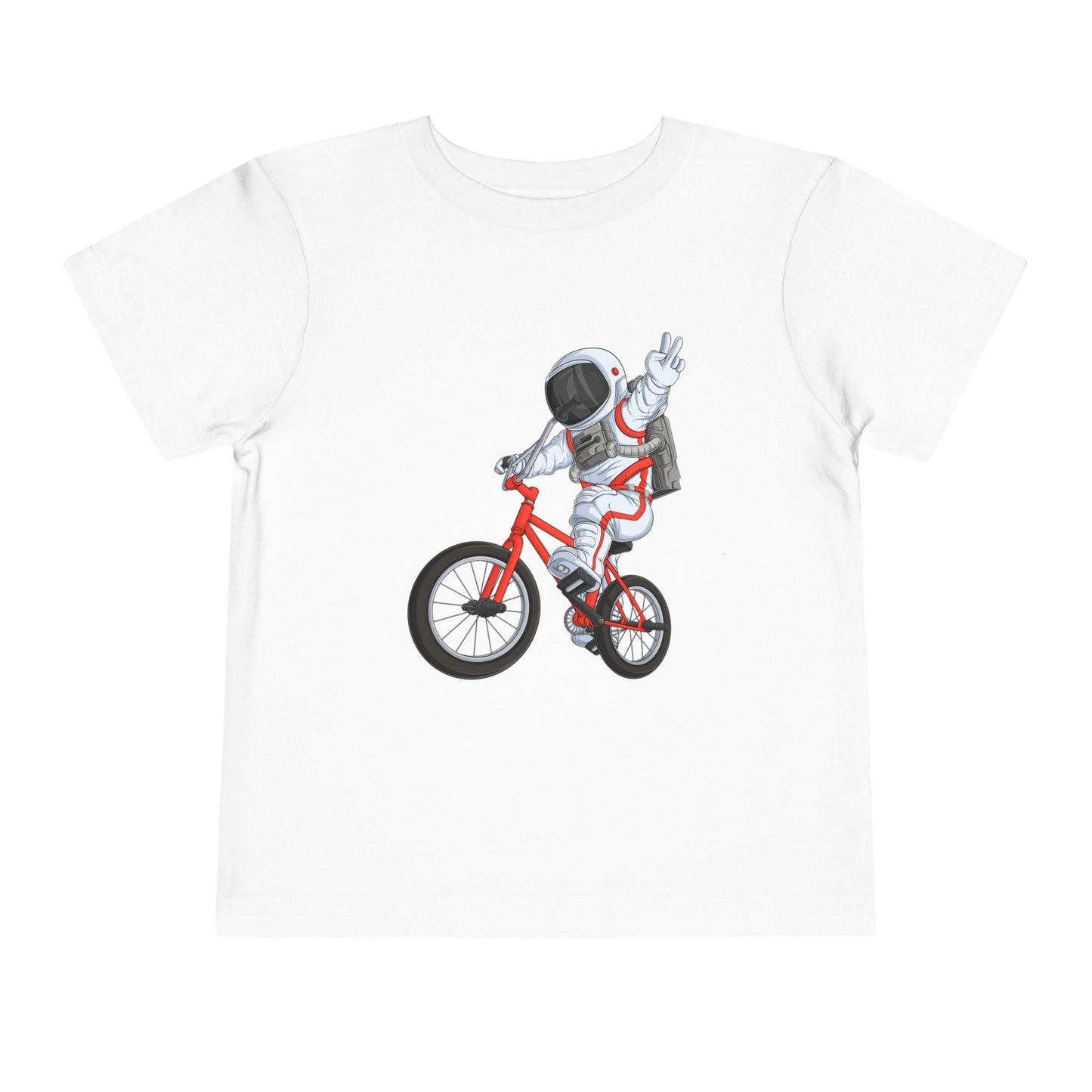 Outer Space BMX Toddler Tee - Red Graphic