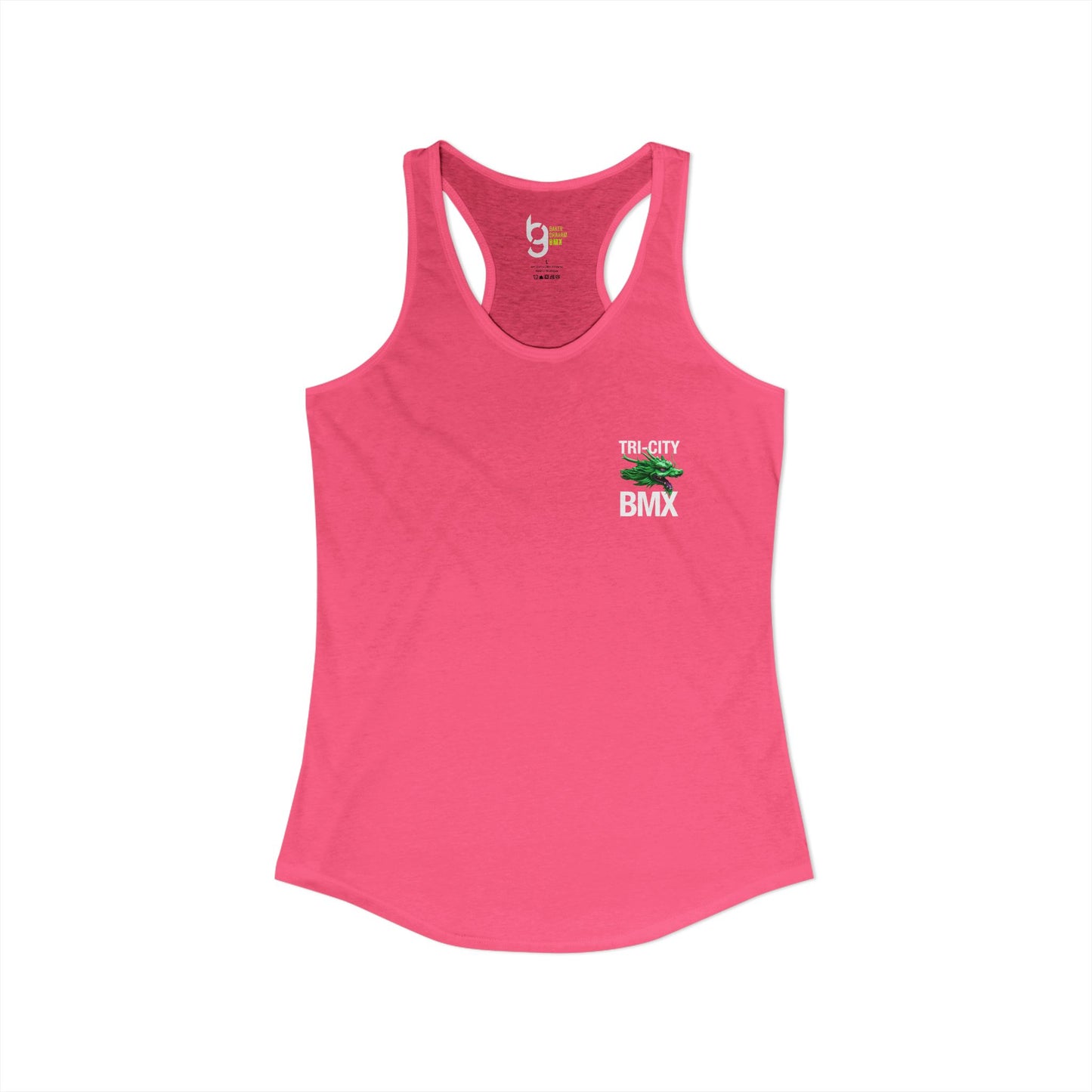 Women's Tri-City BMX Dragon Wheel Racerback Tank