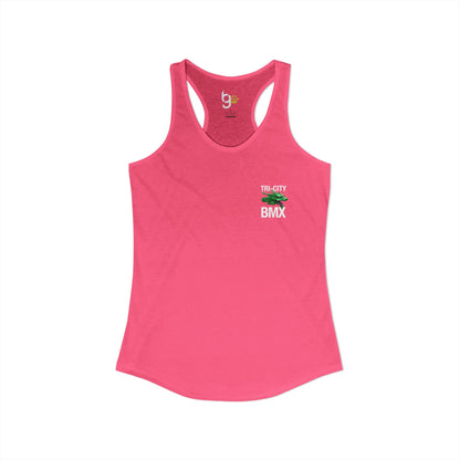 Women's Tri-City BMX Dragon Wheel Racerback Tank