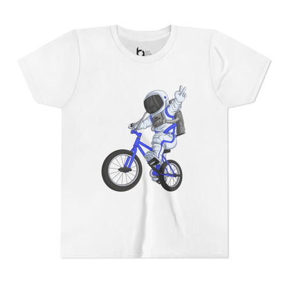 Outer Space BMX Kids Tee - Blue Graphic