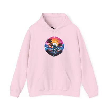 Beach Sunset BMX Ride Hoodie