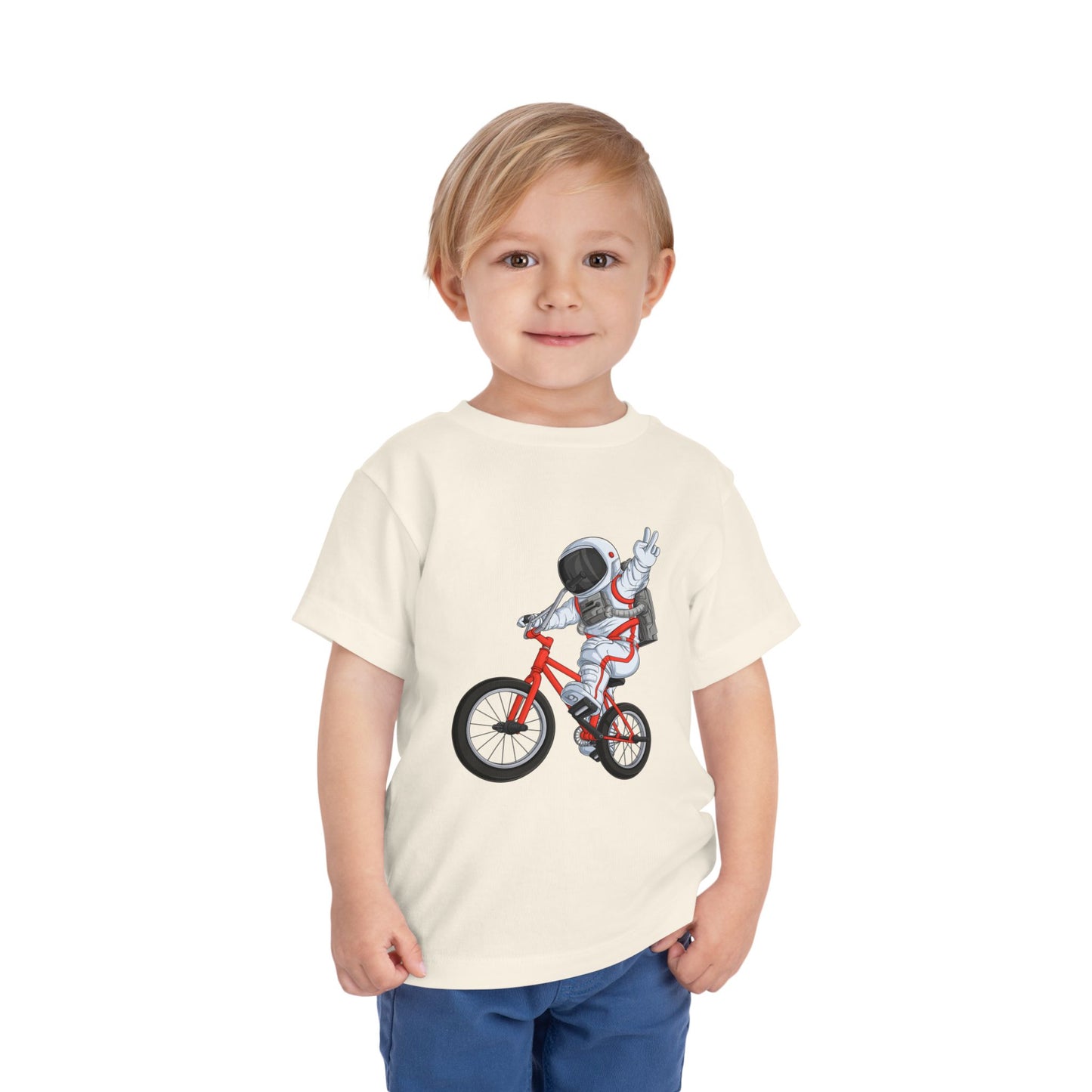 Outer Space BMX Toddler Tee - Red Graphic