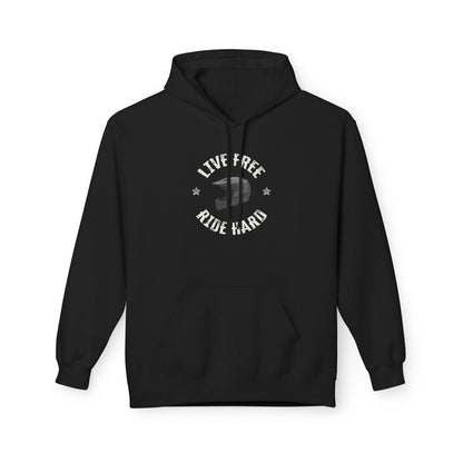 "Live Free, Ride Hard" Patriotic BMX Hoodie