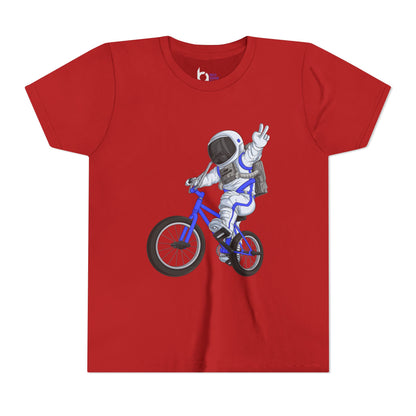 Outer Space BMX Kids Tee - Blue Graphic