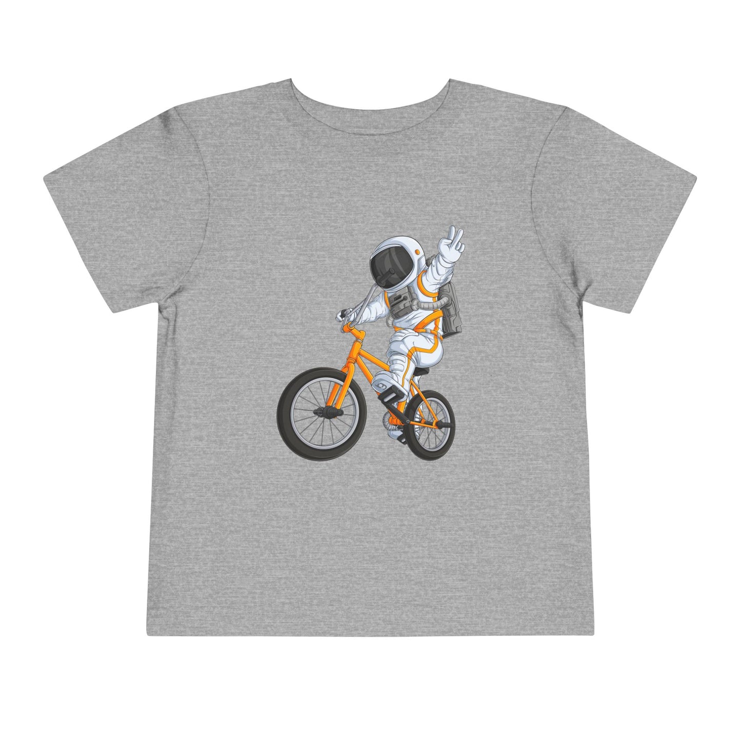 Outer Space BMX Toddler Tee - Orange Graphic