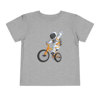 Outer Space BMX Toddler Tee - Orange Graphic