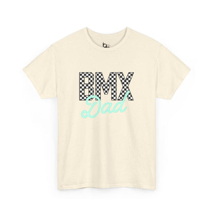 Checkered BMX Dad Light Colored Tee - Tiffany Lettering
