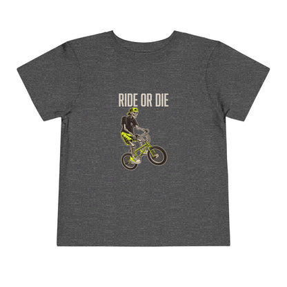 "Ride or Die" Toddler Tee - Chartreuse Graphic