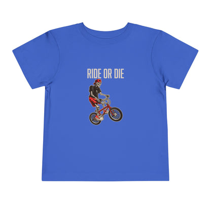 "Ride or Die" Toddler Tee - Red Graphic
