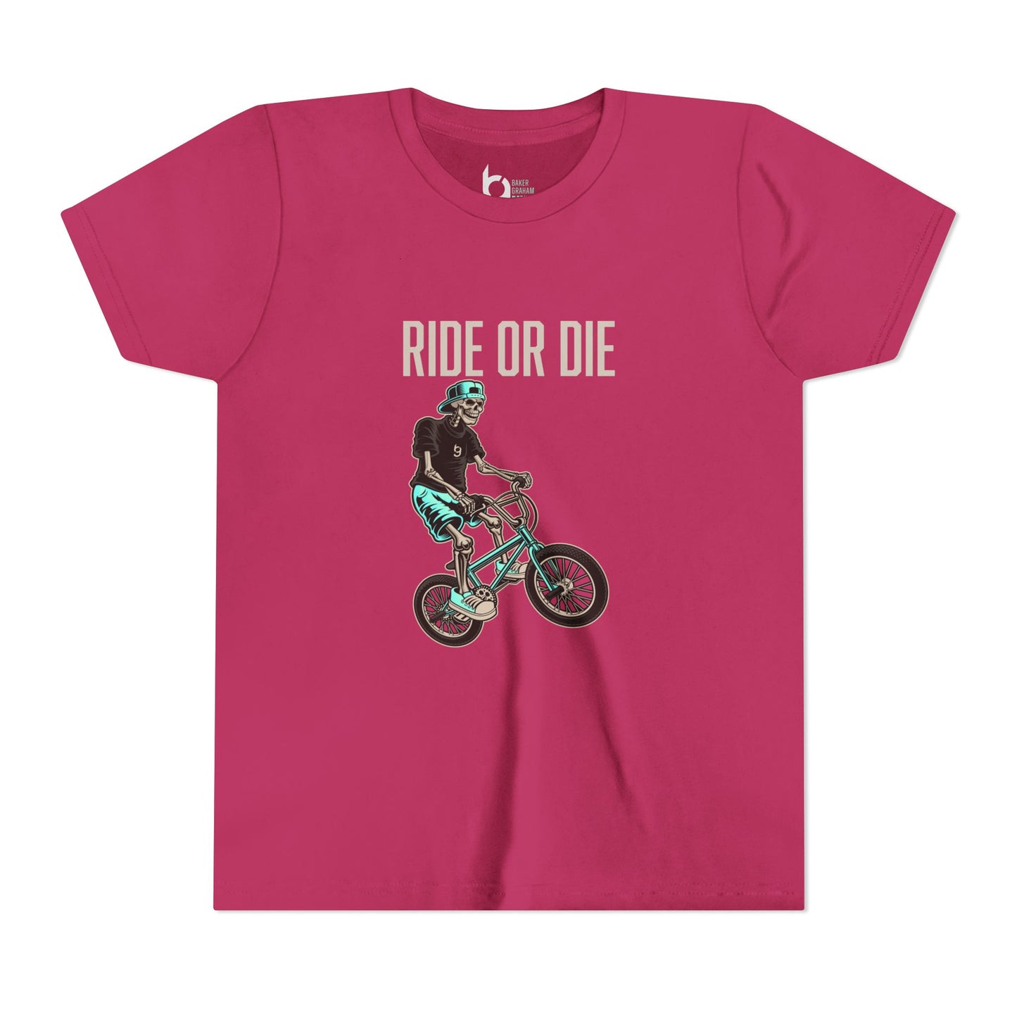 "Ride or Die" Kids Tee - Tiffany Graphic