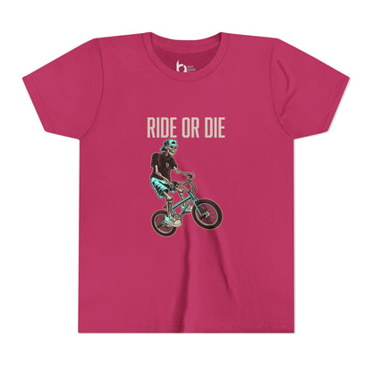 "Ride or Die" Kids Tee - Tiffany Graphic