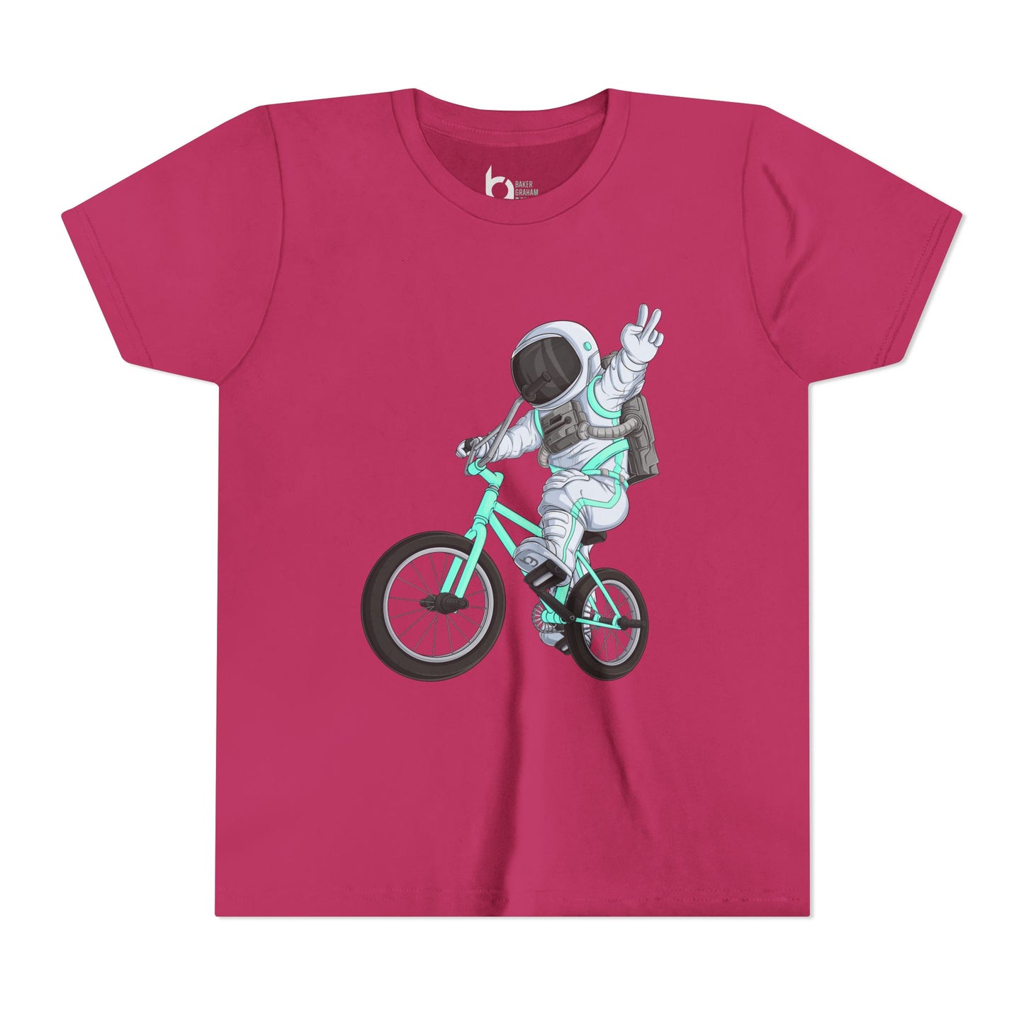 Outer Space BMX Kids Tee - Tiffany Graphic