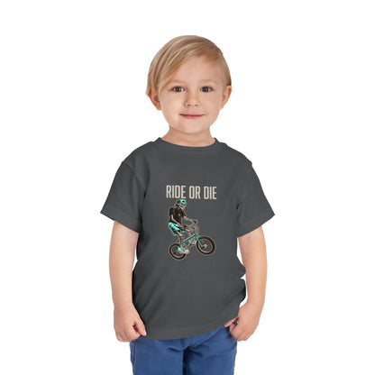 "Ride or Die" Toddler Tee - Tiffany Graphic