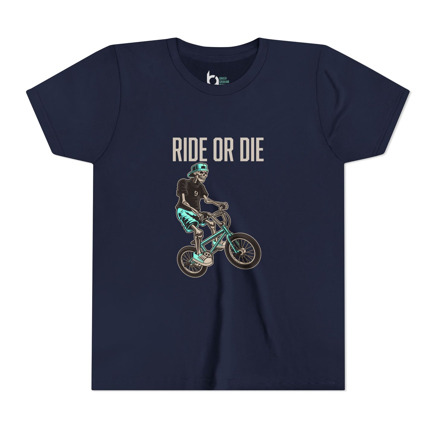 "Ride or Die" Kids Tee - Tiffany Graphic