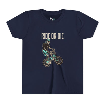 "Ride or Die" Kids Tee - Tiffany Graphic