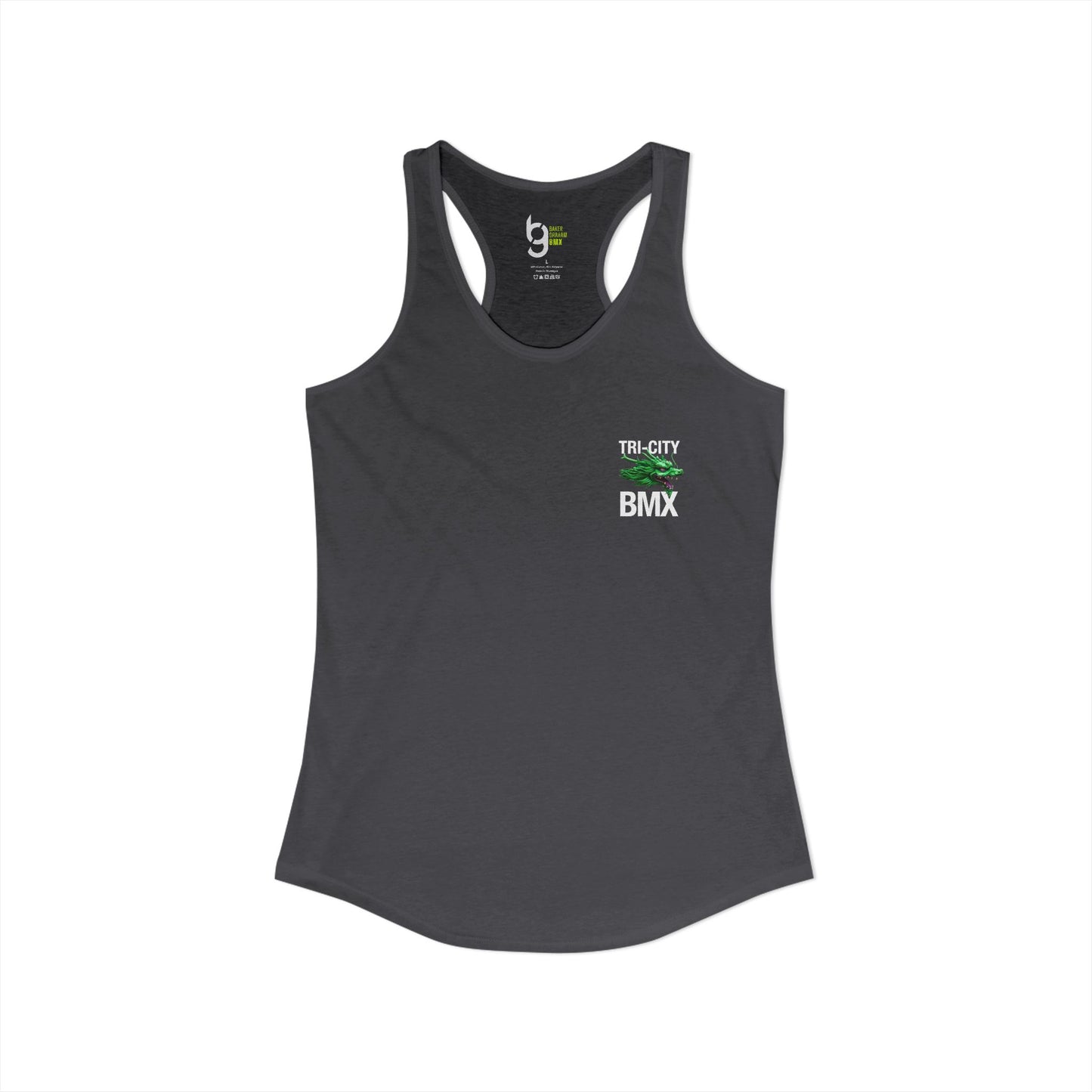 Women's Tri-City BMX Dragon Wheel Racerback Tank