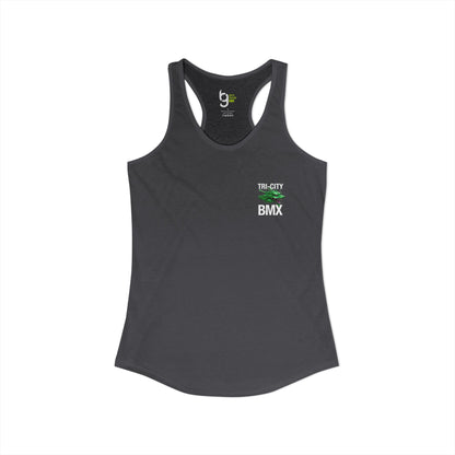Women's Tri-City BMX Dragon Wheel Racerback Tank