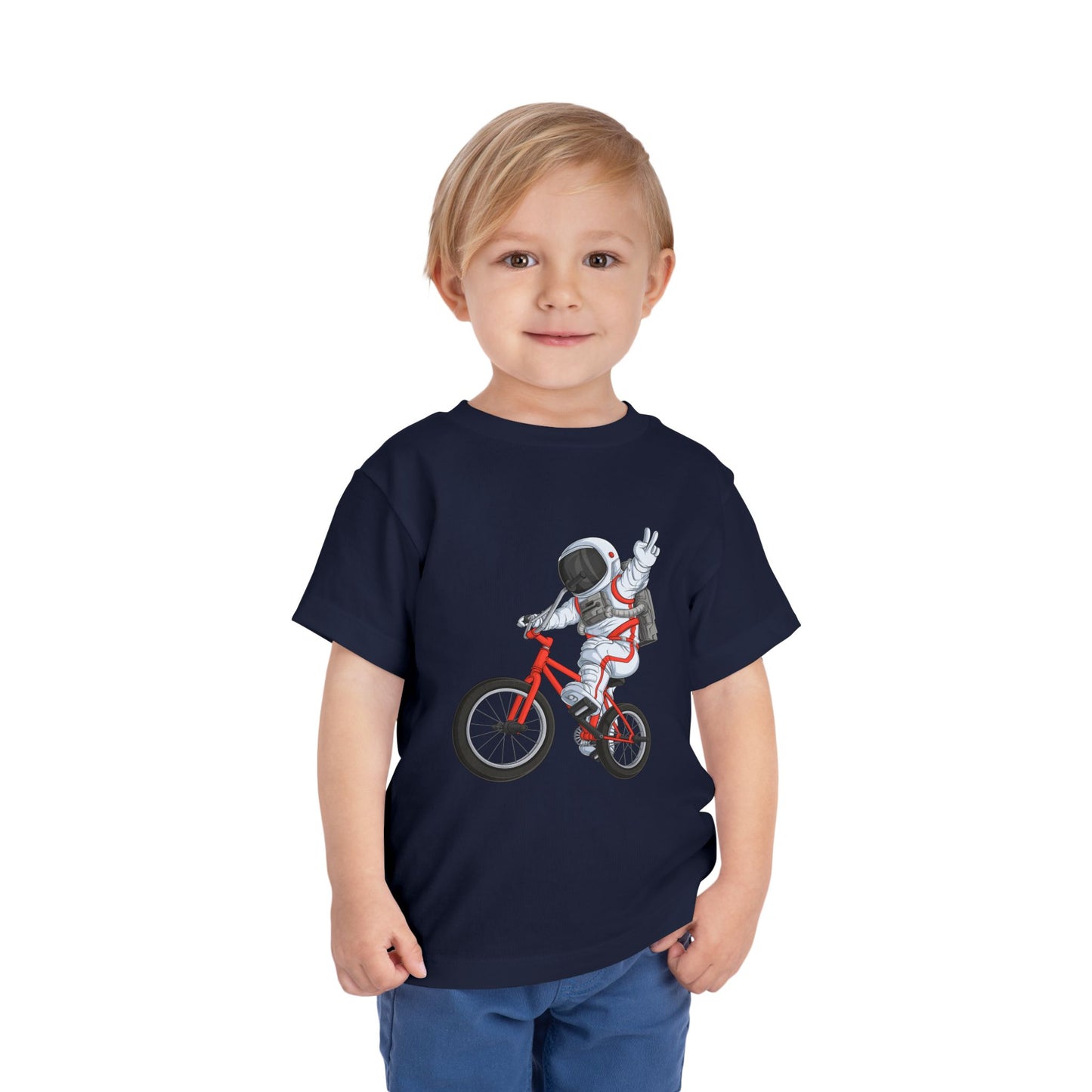 Outer Space BMX Toddler Tee - Red Graphic