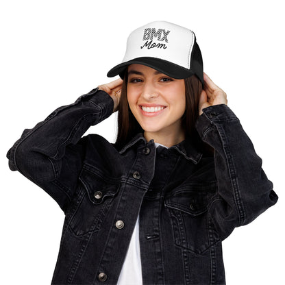 Checkered BMX Mom Foam Trucker Hat