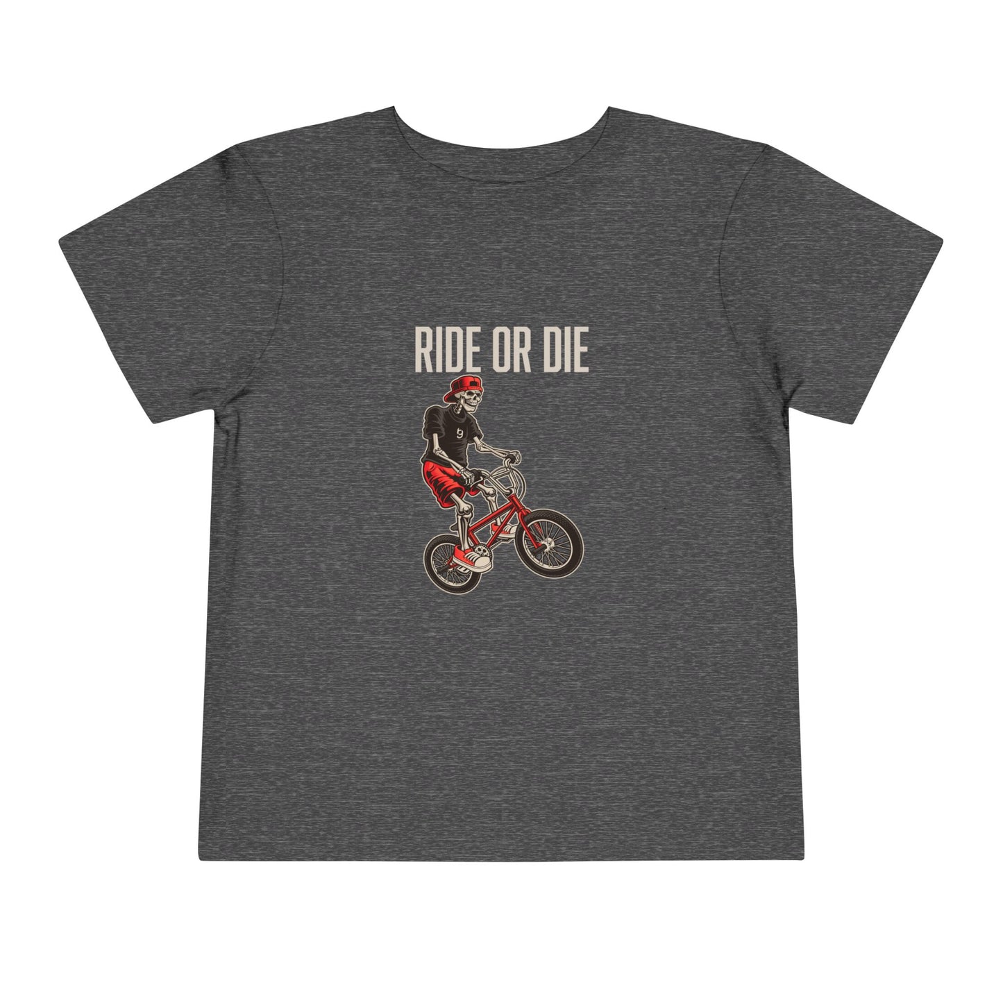 "Ride or Die" Toddler Tee - Red Graphic
