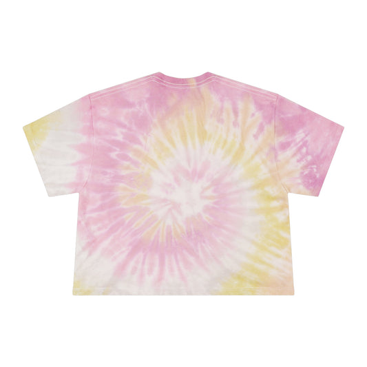 Groovy BMX Mom Tie Dye Crop Tee