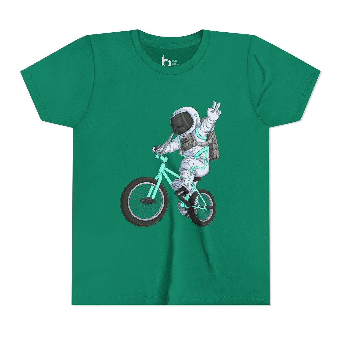 Outer Space BMX Kids Tee - Tiffany Graphic