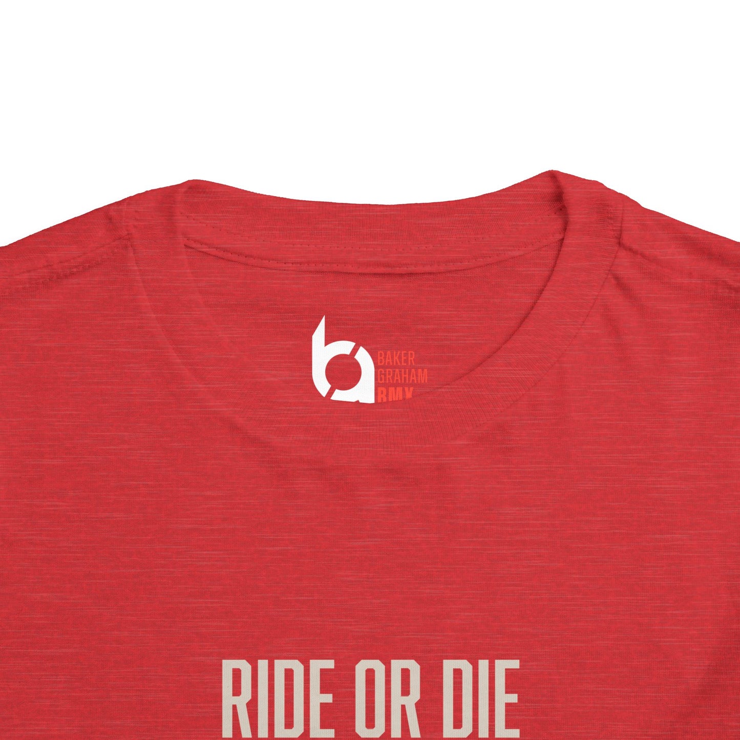 "Ride or Die" Toddler Tee - Red Graphic