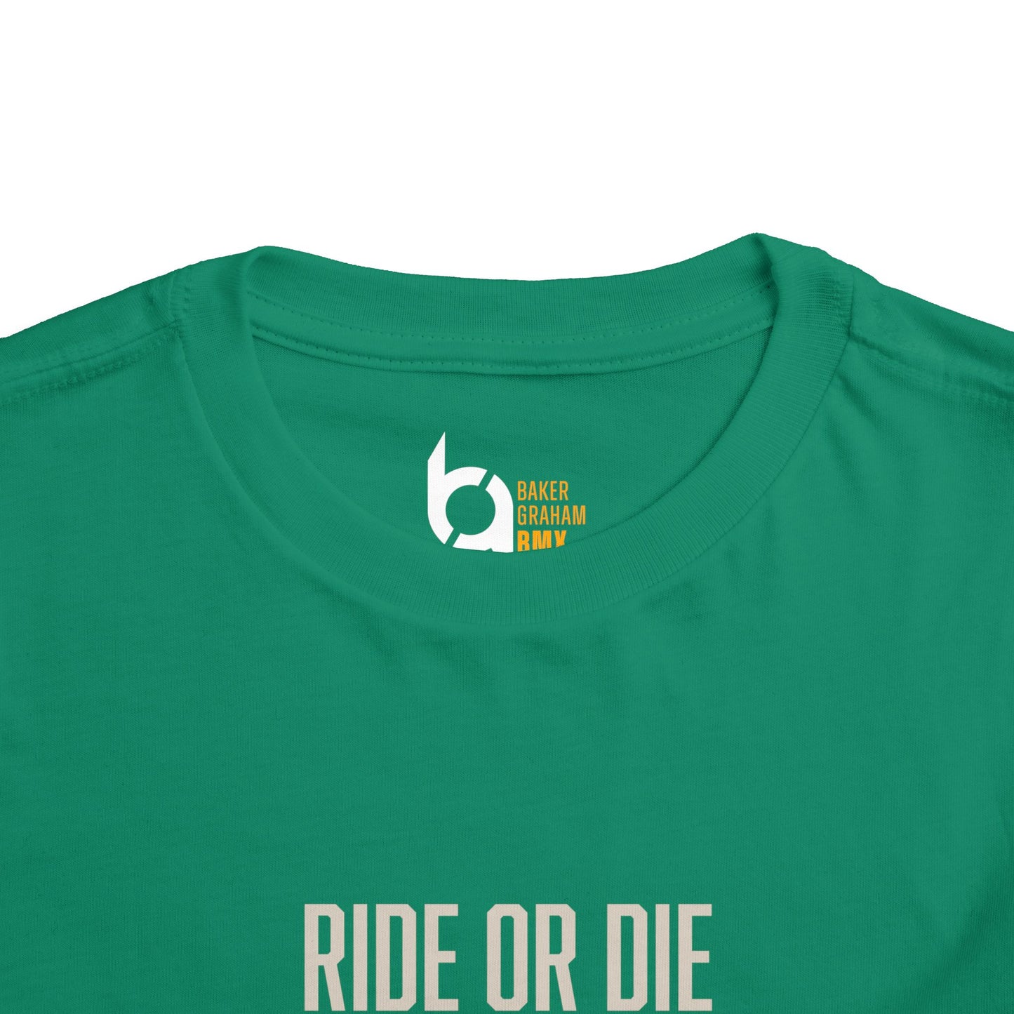 "Ride or Die" Toddler Tee - Orange Graphic