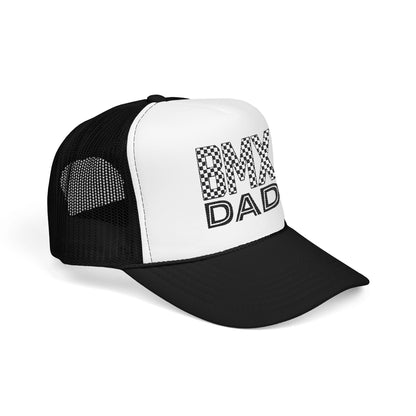 Checkered BMX Dad Foam Trucker Hat