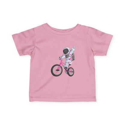 Outer Space BMX Infant Tee - Pink Graphic