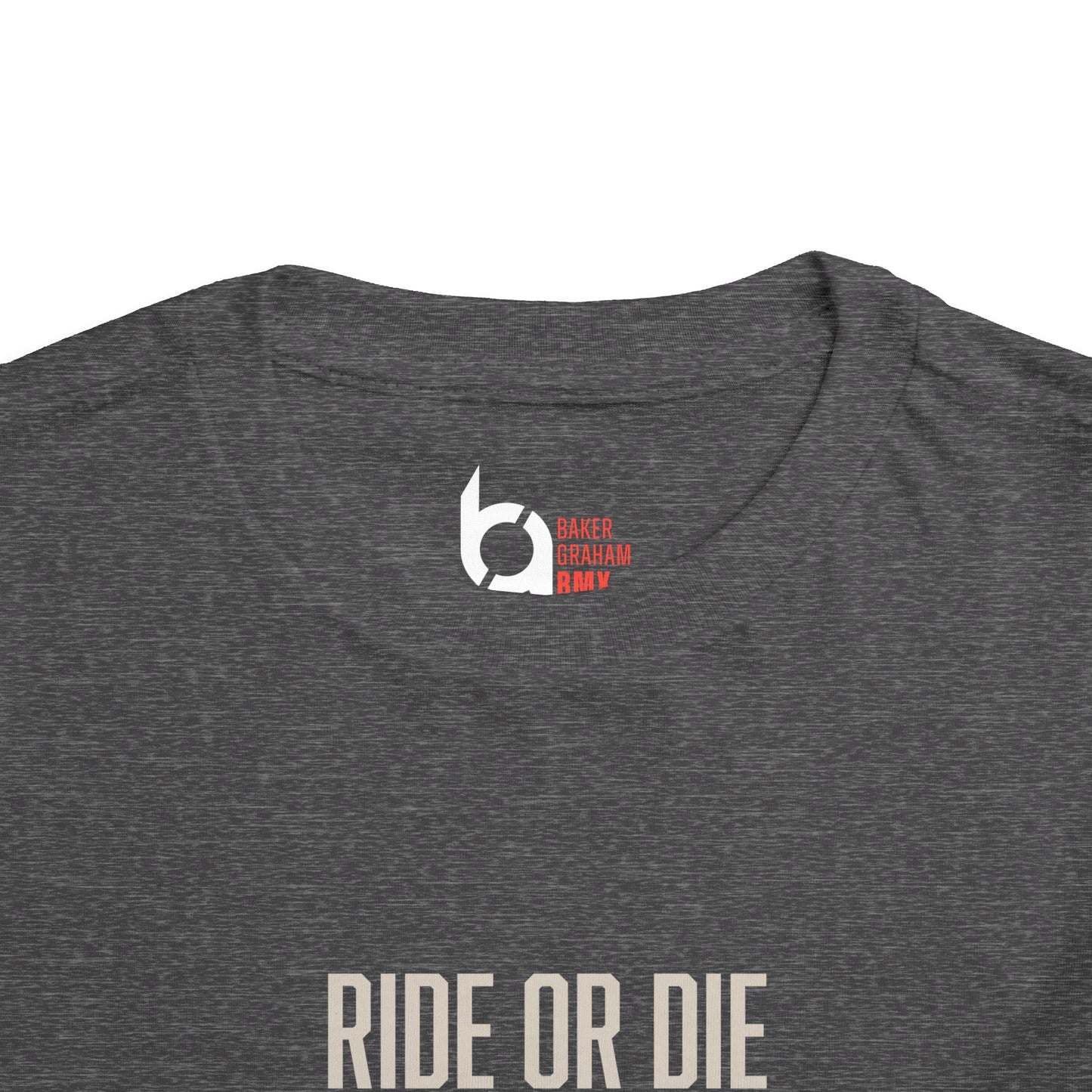 "Ride or Die" Toddler Tee - Red Graphic