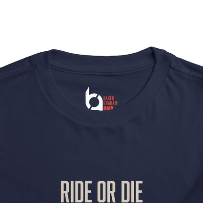 "Ride or Die" Toddler Tee - Red Graphic