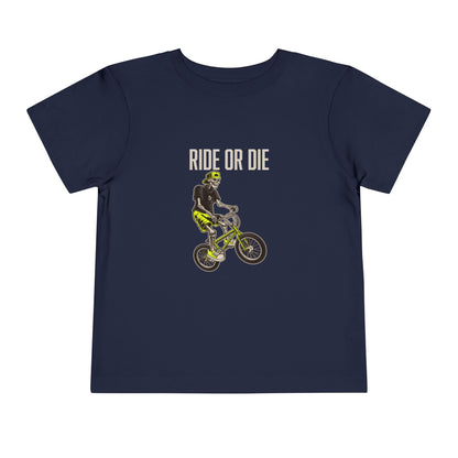 "Ride or Die" Toddler Tee - Chartreuse Graphic
