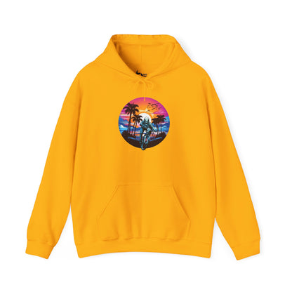 Beach Sunset BMX Ride Hoodie